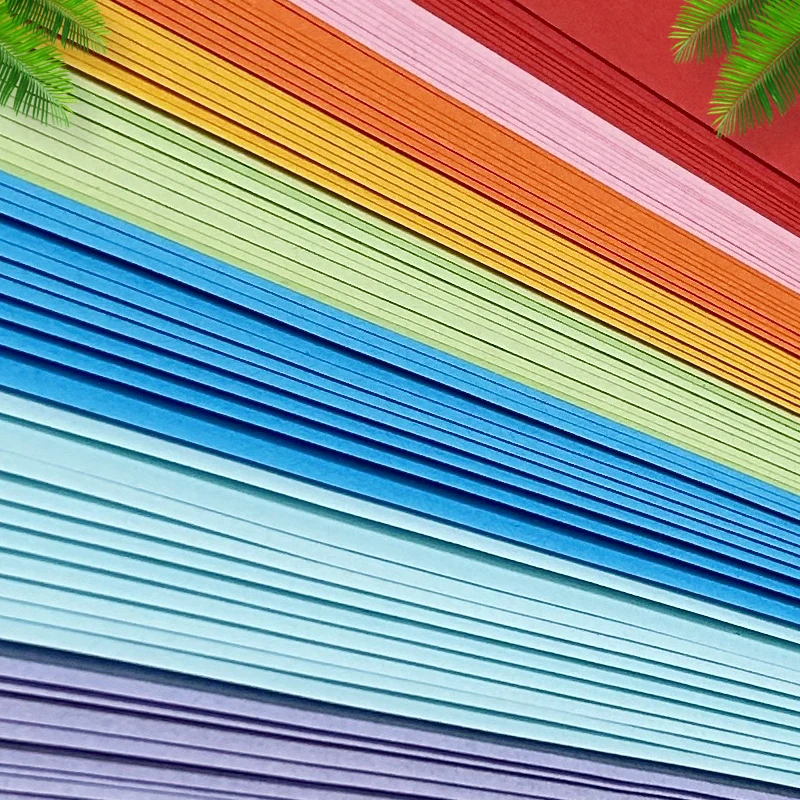 100 Stück Origami-Papier 15cm Quadratisch, Doppelseitig Farbiges Faltbares Papier, Mehrfarbiges DIY-Bastelset für Kinder Schüler Scrapbooking – Detail 4