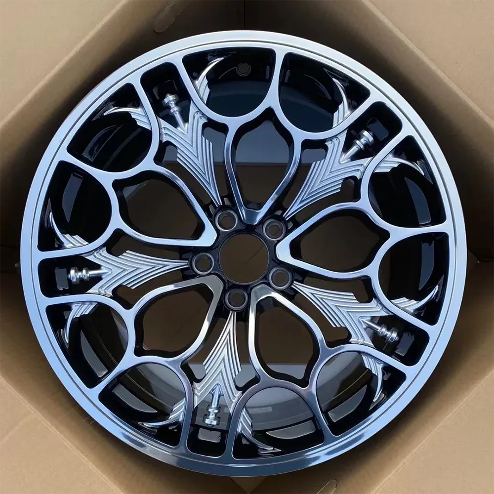 Custom Luxury Silver 5 Hole 5x114.3/120 Alloy Forged Racing Car Rim 18/19/20/21 Inch Passenger Car Wheel