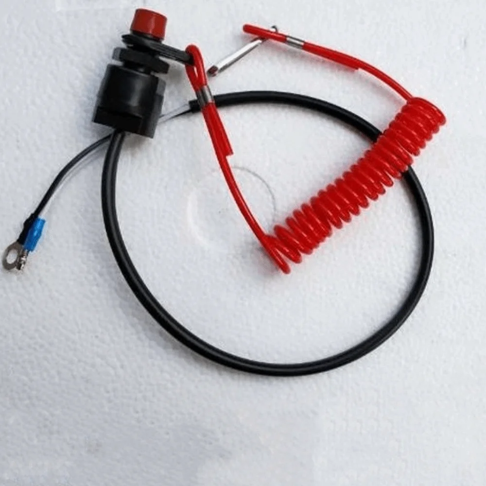 

Stretchable Boat Kill Switch Lanyard Safe Controller Kill Switch Tether Cord Motor Shutdown Rope Universal