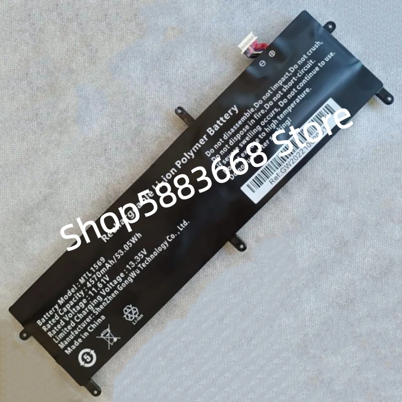 

New MTL1569 Laptop Substitute Battery 11.61V 57Wh 5000mAh 11-pin 11-wire For Hiper Dzen SEWQ7BD Notebook