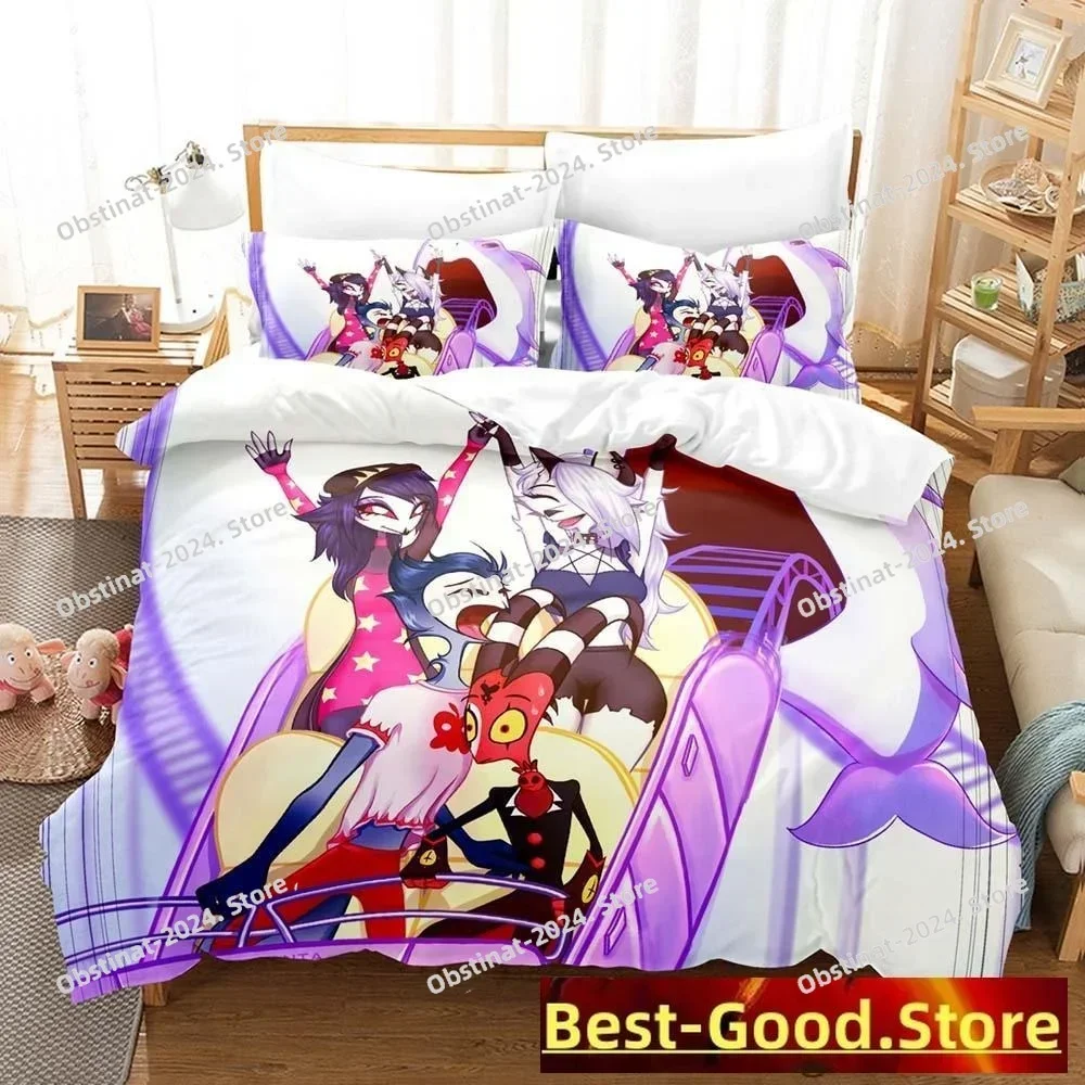 

2023 Top Loona boss Bedding Set Printed single Comforter Quilt Bed Cover Duvet Cover Pillow Case 3 Pieces Sets Kids Adult Size
