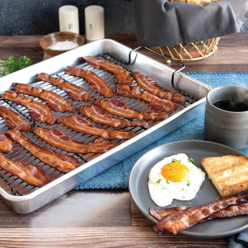 

20 X 13 Aluminum Roasting Baking Pan With Nonstick Crisping Rack