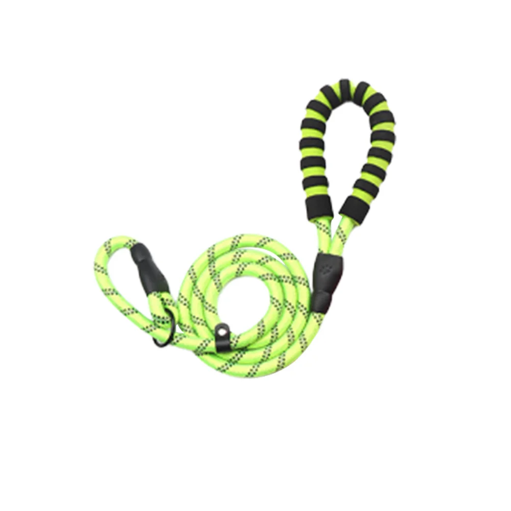 

Pet Pulling Rope Reflective Leash 140x1cm Sturdy Nylon Ergonomic Handle Safety Control for Dogs 75-20Kg Outdoor Walking