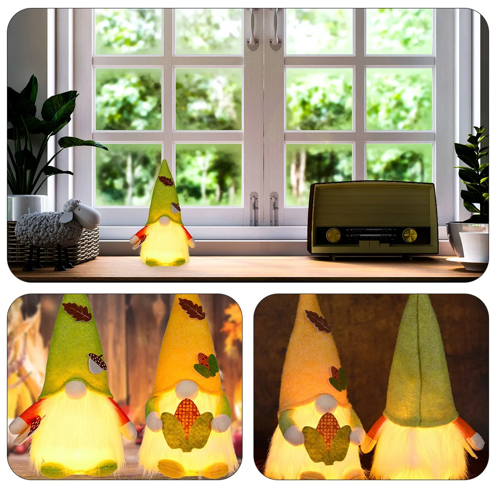1 stuks lichtgewicht kabouter nachtlamp oogstfestival heldere tafelblad decoratie nachtkastje foto prop vorm lamp