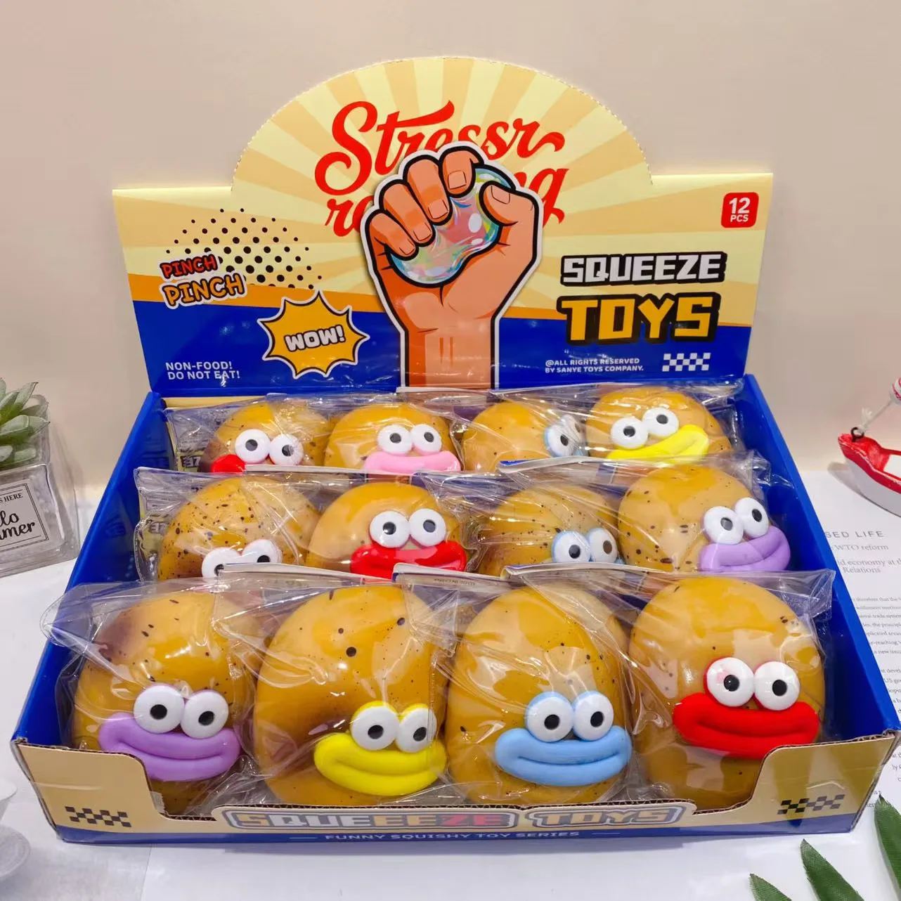 Creative new potato pinch music Internet celebrity decompression toys slow rebound fun toys children and students prizes