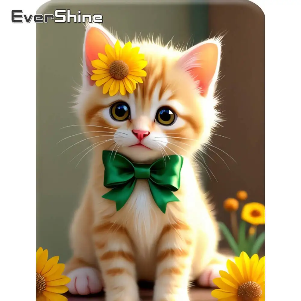 Evershine Lukisan Berlian Anjing Hewan Gambar Berlian Imitasi Kartun Berlian Bordir Jembatan Kerajinan Warna-warni Hadiah Buatan Tangan