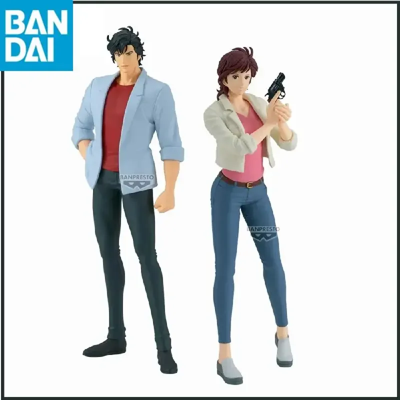 

Original Bandai Banpresto City Hunter Saeba Ryou Makimura Kaori Collectible Anime Figures Model Toys Gifts Dolls