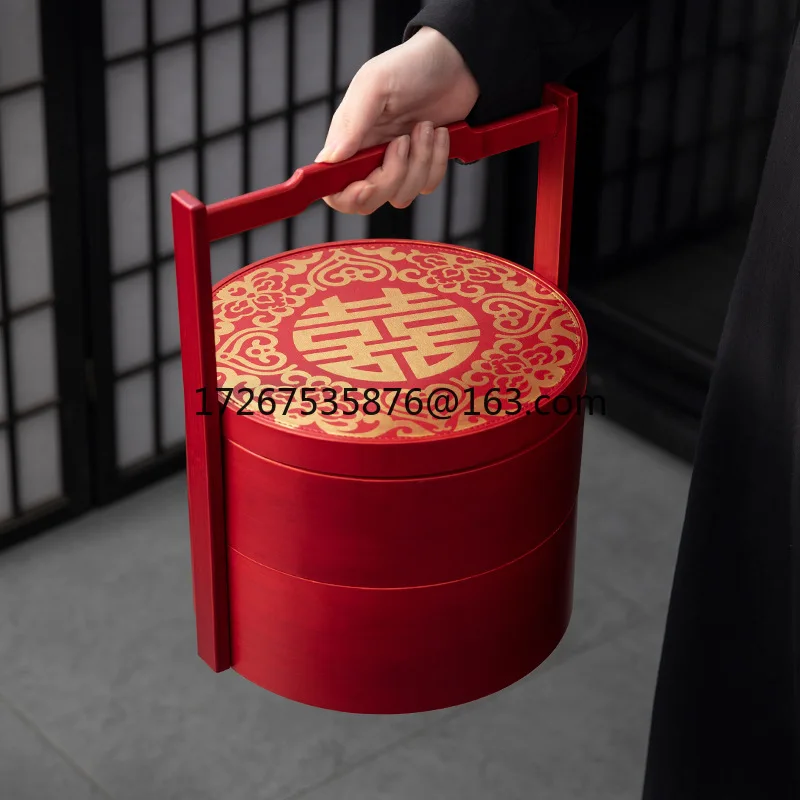 

Chinese ancient food box multi-layer portable dumplings wedding candy box wedding supplies fruit plate basket picnic lunch box