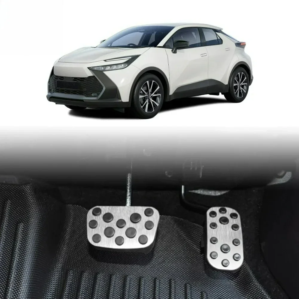 For Toyota C-HR CHR 2024-2025+ Car Accelerator Pedal Oil Footrest Plate Clutch Gas Brake Pedal Pad Cover Trim Accessories Interi