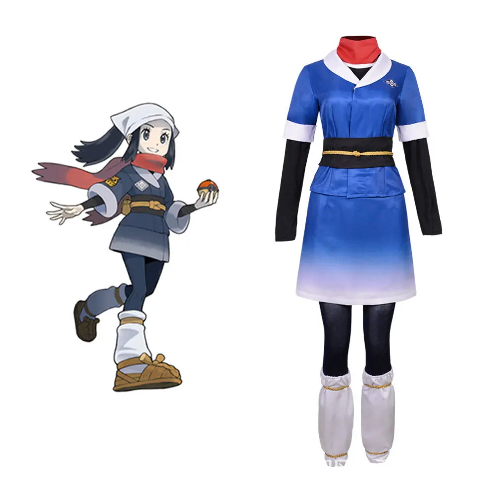

A Complete Set Of Cosplay Costumes For The Male Protagonist Mingyao In The Pokémon Legend: Arceus Female Cosplayer