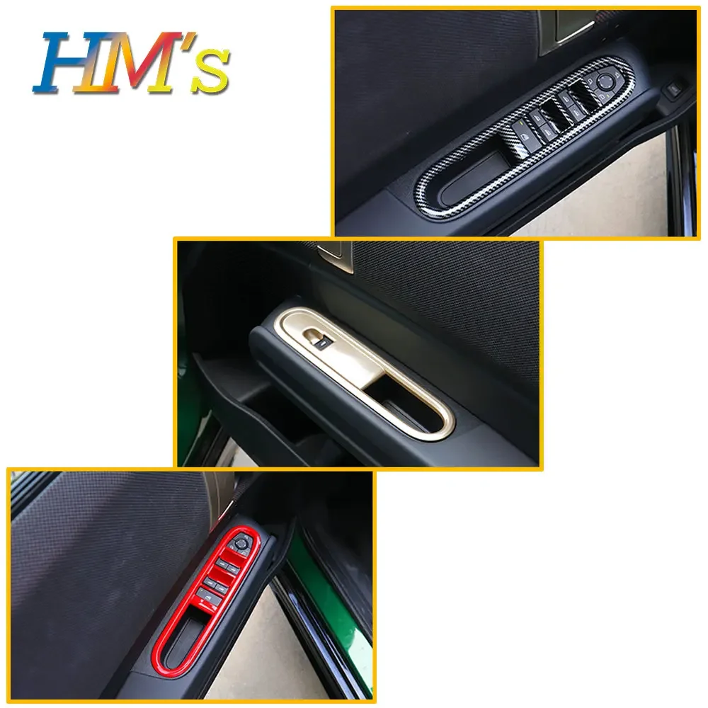 

Car Interior Accessories 4pcs For Mini Countryman U25 2024 2025 Car Styling ABS Window Switch Lifter Panel Trim Frame Sticker