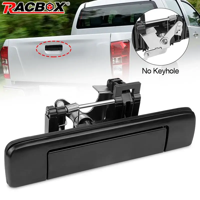 Auto Rear Door Tailgate Handle without Keyhole for Holden Colorado RG Isuzu D-Max 2012 213 2014 2015 2016 Car Accessories Black