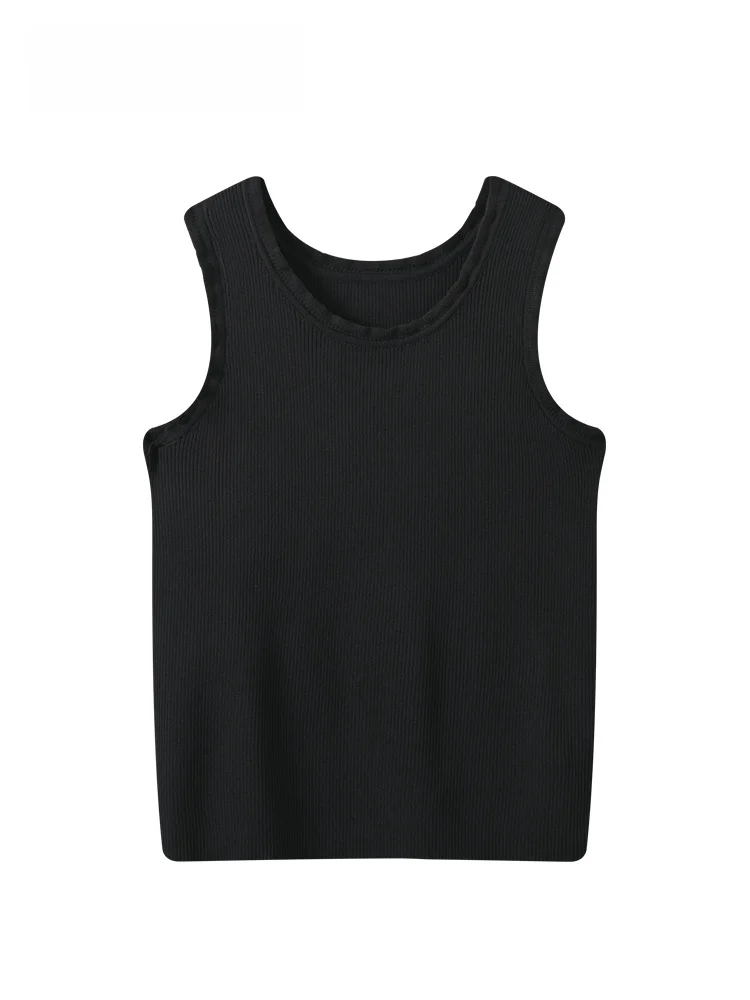 

CaraCLUB plus Size Sleeveless Vest Women's Summer New Loose Versatile Meat Covering Slimming Top Korean Style Ice Silk