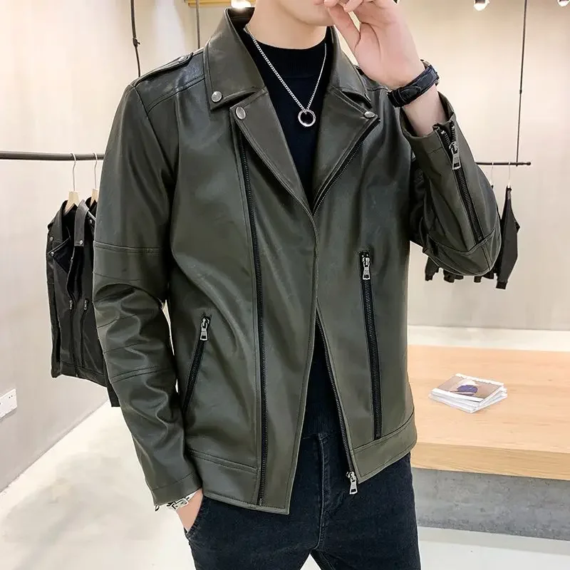 Oversize Men\'s Suit Jackets Party Coat Leather Plus Big Size Male Blazer Casual Fashionable Summer Menswear Simple Breasted 2024