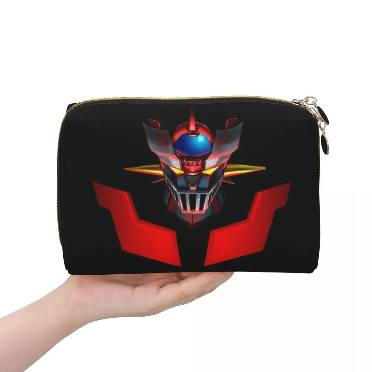 

Nordic Mazinger Z Anime UFO Robot Sofa Grendizer Goldorak Women Cosmetic Bags Travel Makeup Pouch Toiletry Storage Dopp Kit Box