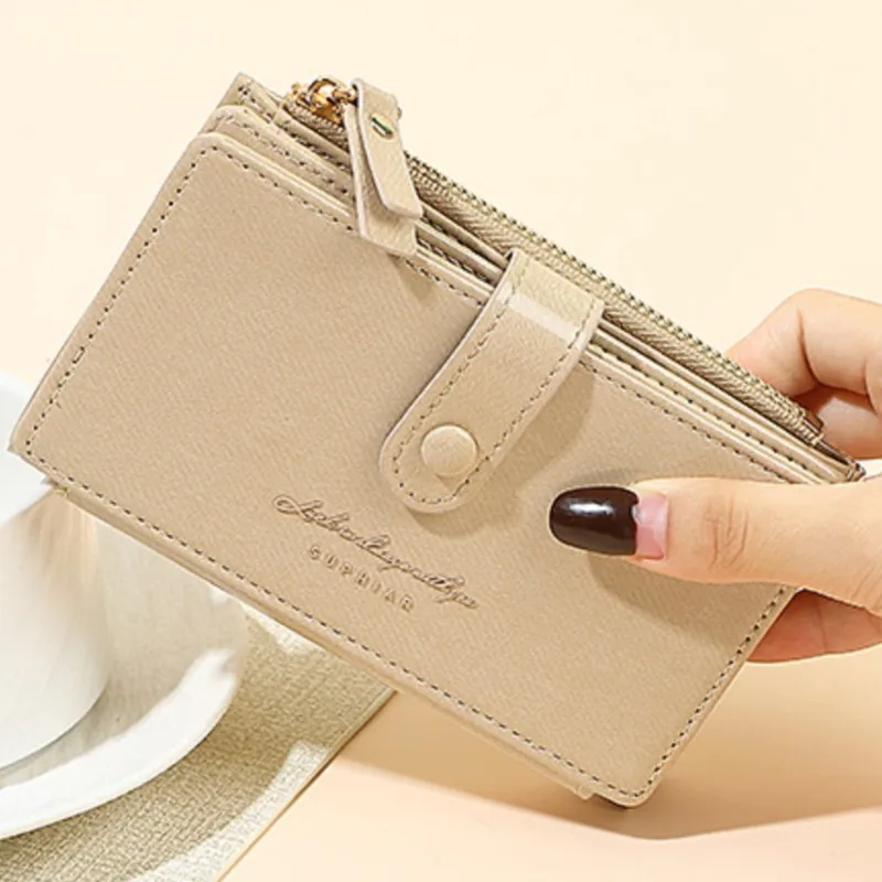 

Multi-slot folding card case,PU leather ladies' wallet,student coin purse,cartera mujer,portafoglio donna luxury, billeteras