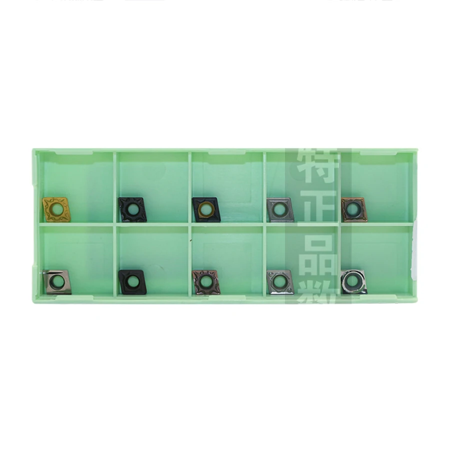 Herramienta de torneado interno de carburo de inserción de corte de torno CNC, piezas de acero inoxidable, aluminio, hierro fundido, CCMT060204 CCMT060208