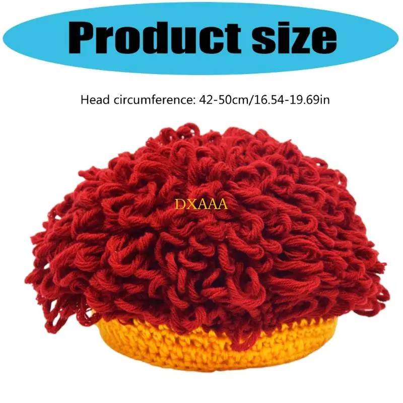DXAA Gorra Divertida con diseño Afro para niños niñas 3 a 8 años Accesorio Fiesta Transpirable y fácil Lavar