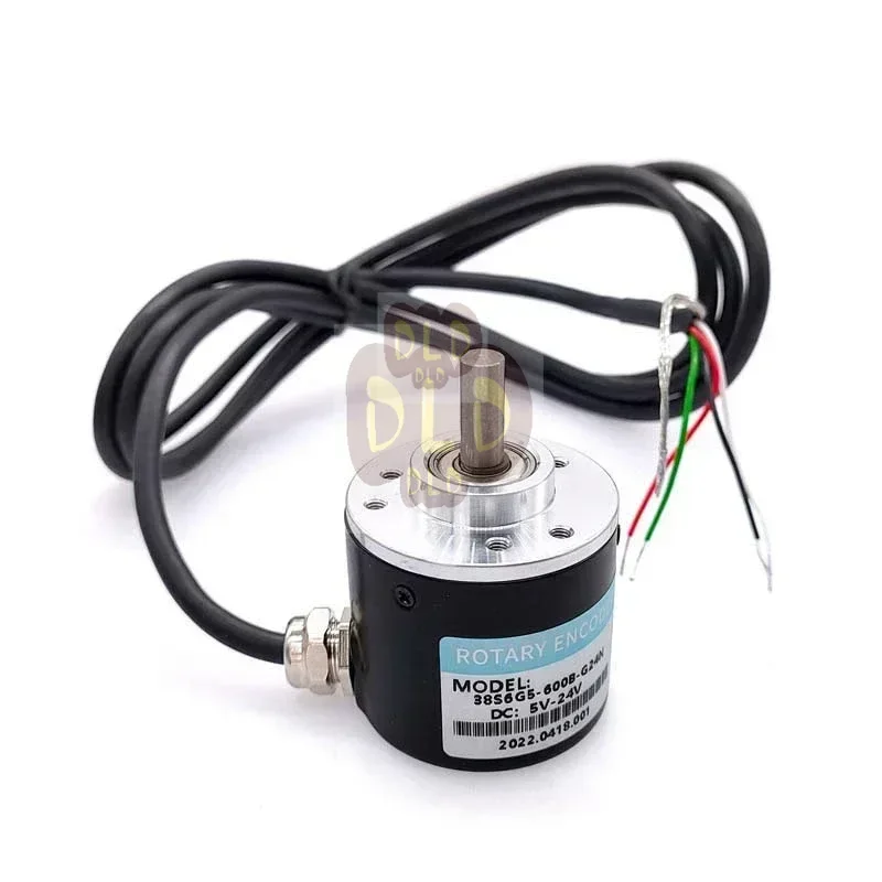 Encoder Rotativo Incremental Fotoelétrico 38S6G5-B-G24N 50/100/200/360/400/500/600PPR AB 2 Fases DC5-24V NPN