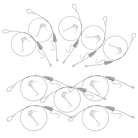 10 세트 그림 걸이용 그림 레일 후크 후크 와이어 키트 벽 사진 프레임