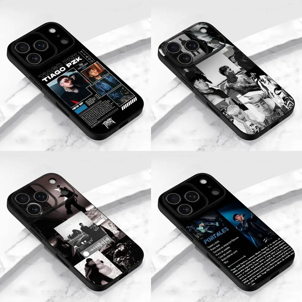 Чехол для телефона T-Tiago PZK Portales Gotti A B для iPhone 17,16,15,14,13,12,11,Pro,Max,Plus,E,Air,Mini Защитный черный чехол