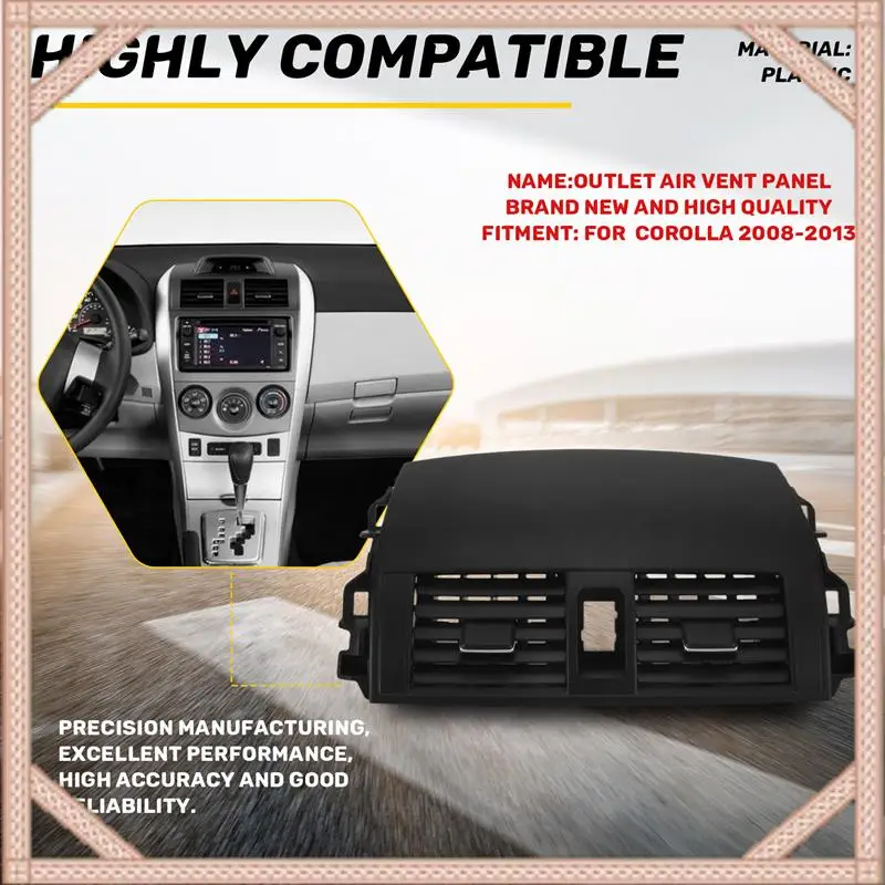 

Center Dash A/C Outlet Air Vent Panel For Toyota Corolla 2008-2013