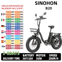 SINOHON ZP248-B20 20 Inch Electrick Bike Adult 750W Motor 48V15Ah Battery Ebike Max Speed 45KM/h Electric Bicycle