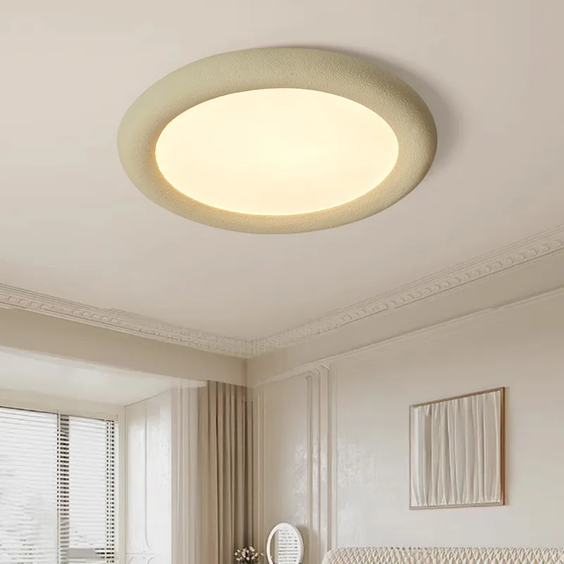 

SANDYHA Modern Circular Acrylic LED Ceiling Light Stylish Nordic Resin Design for Bedroom Living Room Indoor Decor Lighting