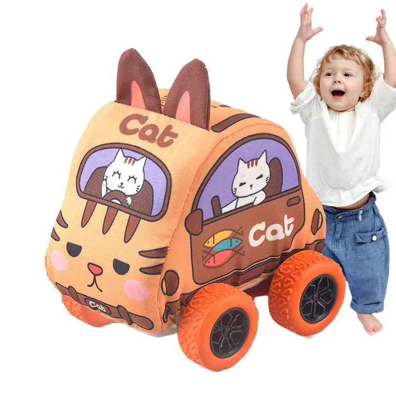 

Mini Pull Back Vehicle Cars Cartoon Mini Toys Vehicle Set Friction Power Soft Vehicles Pull Back Cars For Toddler Kids Age 1-3