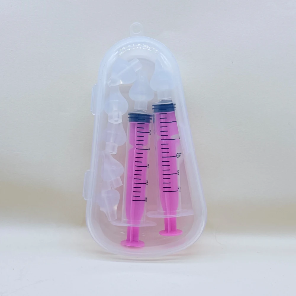 10ML Baby-Nasenspritzen-Set mit 5 Silikonköpfen, Baby-Nasensauger, Schnelle Nasenspritze, Nasenreiniger, Spülwerkzeuge für Säuglinge und Kinder – Detail 16