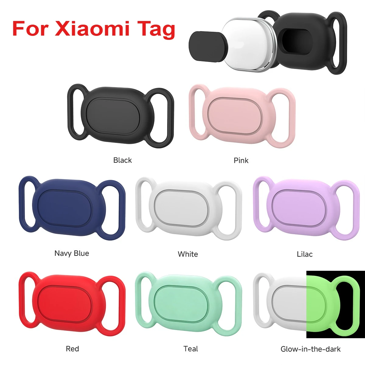 2026 New Protective Silicone Case For Xiaomi Tag Protective Case for Xiaomi Mart Tag with Key Ring for Keys Wallet Luggage Pets