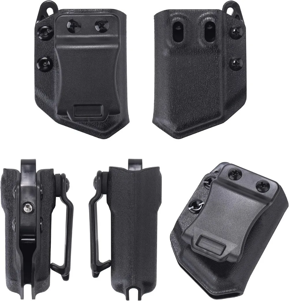 2-Pack Universal Mag Carrier IWB/OWB Magazine Holster for 9mm/.40 Double Stack Magazines