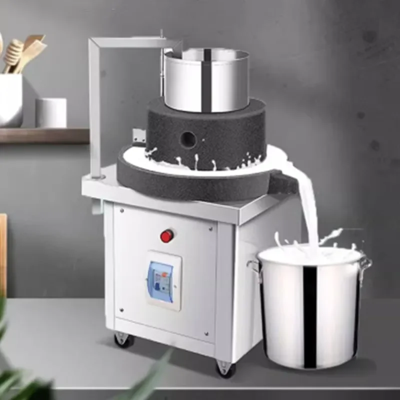 Commercial Electric Stone Grinder Soybean Milk Machine Rice Sausage Powder Tofu Automatic Rice Grinder For Breakfast Shop