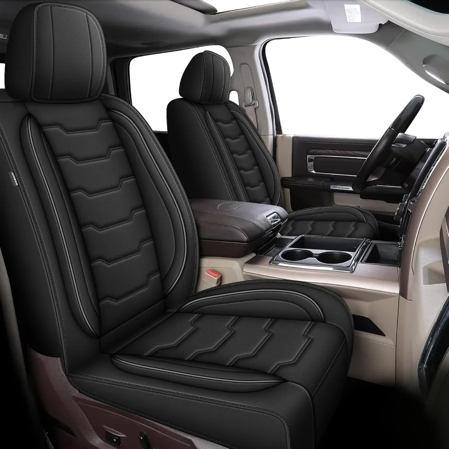 

Seat Covers Fit for Dodge RAM 20022024 2025 2026: Compatible with RAM 1500 2500 3500HD Pickup Trucks Waterproof Front Row 2Seat