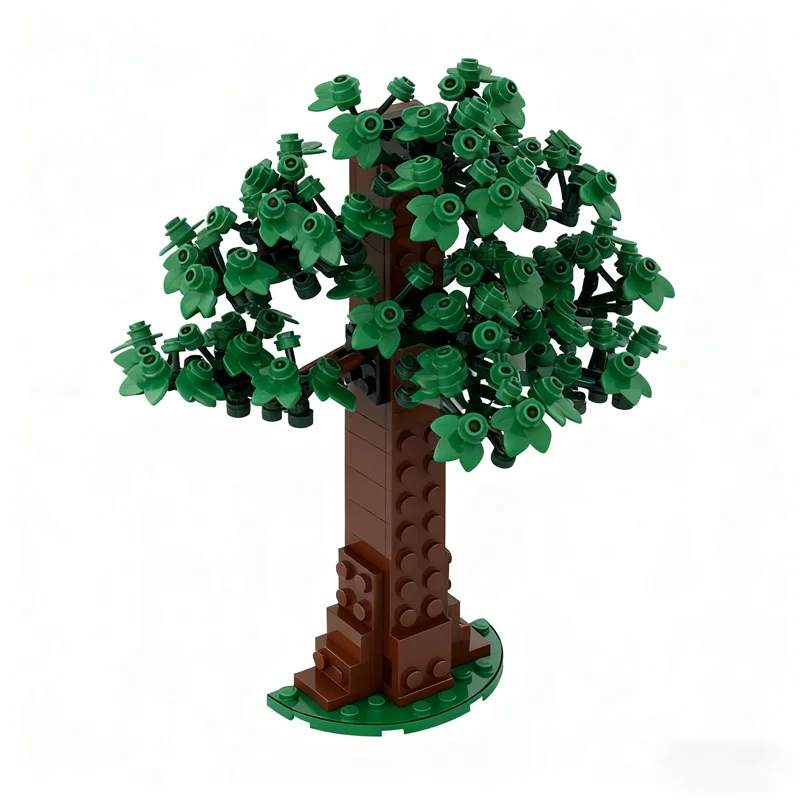 255 stücke MOC Die Baum Blätter Shire Icons Modell Bausteine Architektur DIY Kreative Weihnachten Geschenke Spielzeug Idee Bildung Ziegel