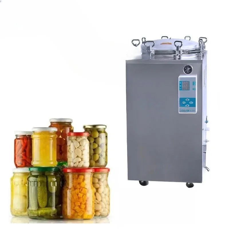 

High temperature laboratory vertical steam sterilizer for cooking canned mushrooms