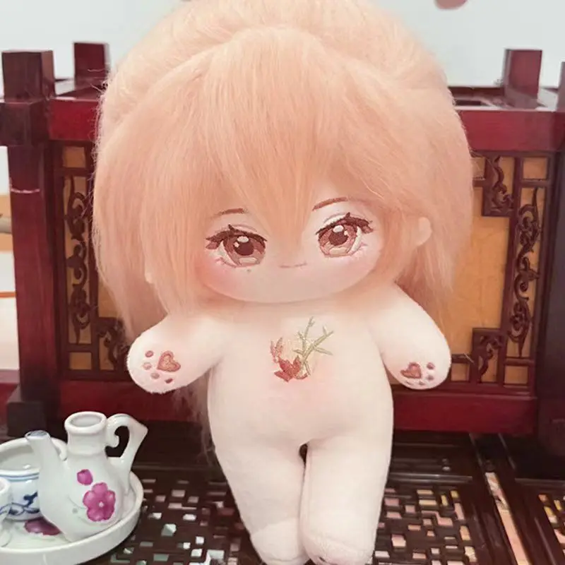 20 Cm Game Ashes of the Kingdom Anime Yuan Ji Colleagues Stuffed Pink Long Haired Plush Doll Peripheral Birthday Gift for Friend