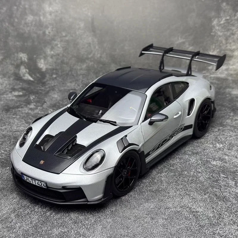 1:36 Porsche 911 992 GT3 RS Pista in lega Modello di auto da corsa Pressofuso in metallo Giocattolo Modello di auto sportiva Alta simulazione Collezione Regalo per bambini