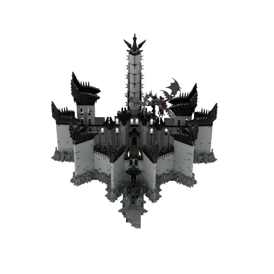 خواتم سحرية نموذج الفيلم Moc قوالب بناء UCS Minas Morgul التكنولوجيا وحدات كتل هدايا عيد الميلاد اللعب لتقوم بها بنفسك مجموعات الجمعية