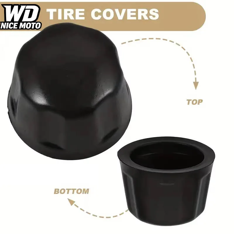 4pcs 40mm For 110cc For 125cc For 250cc For 300cc Minibike ATV Quad Go Kart Quad Buggy Dirt Bike Rim Wheel Rubber Dust Cap Cover