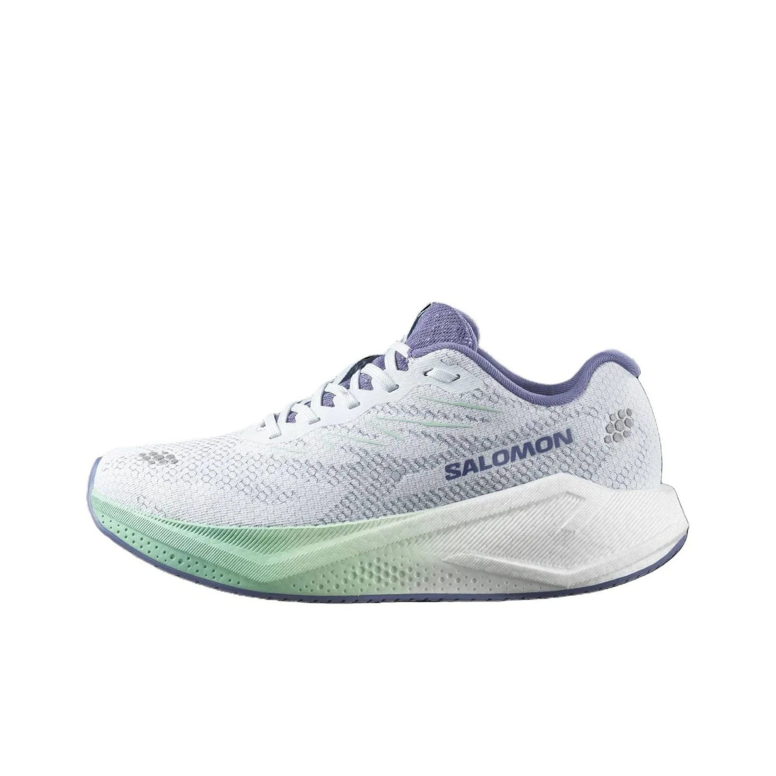 SALOMON AERO BLAZE 4 Running Shoes Women's Low Top Ancient Pool Blue/Pure White/Crane Purple L45396800