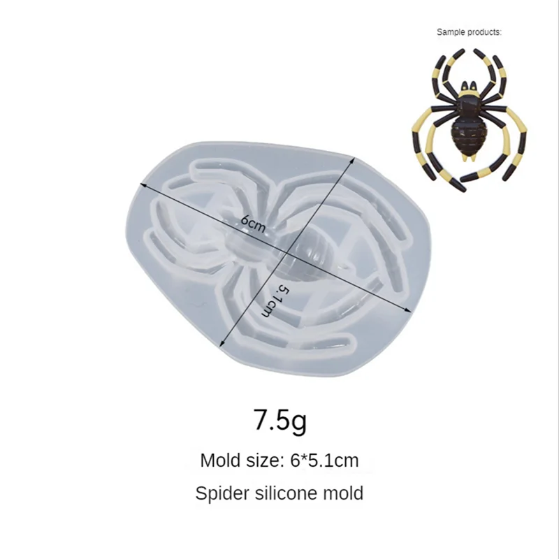ABXF-Insect Fondant Moulds, Bug Cake Decoration Silicone Moulds Gecko/Centipede/Spider/Scorpion/Ant/Insect Epoxy Moulds