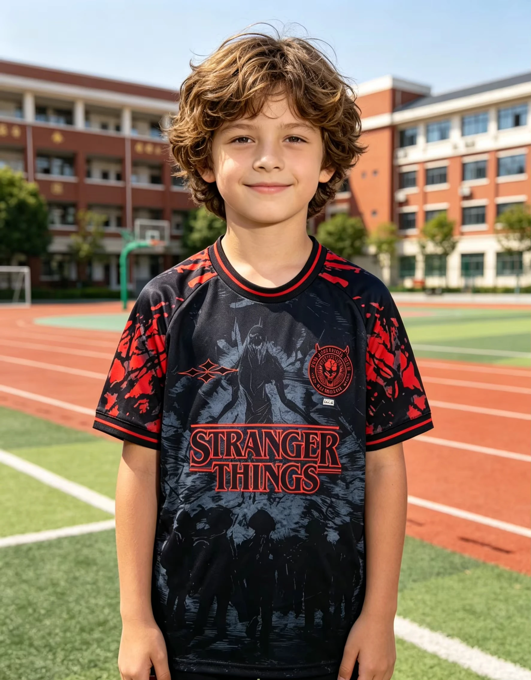 Camiseta de fútbol Stranger Things Hellfire Club No.11Demogorgon, camiseta de fútbol de poliéster transpirable de secado rápido, camiseta deportiva informal para uso diario