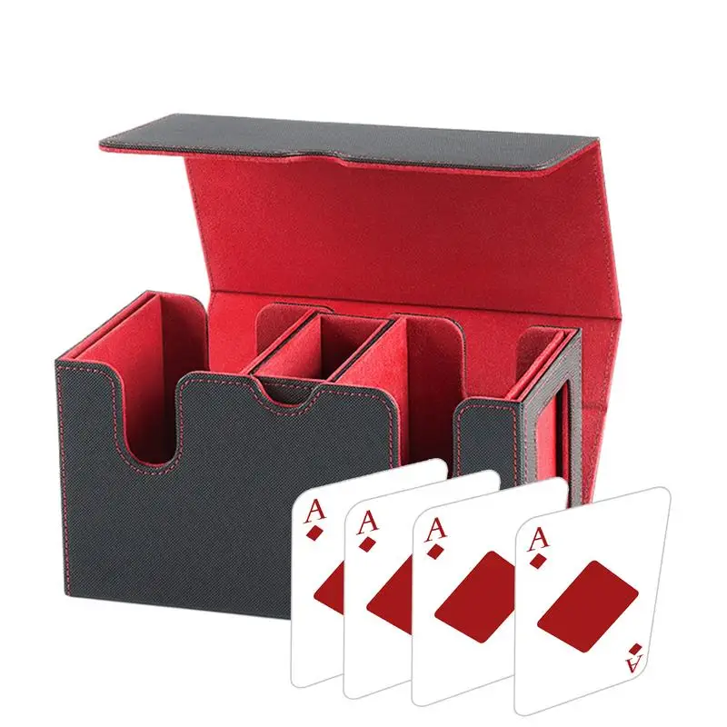 

Trading Card Storage Case Two Compartments Trading Card Organizer With Clear Window Sturdy Organizer For Children Teenagers