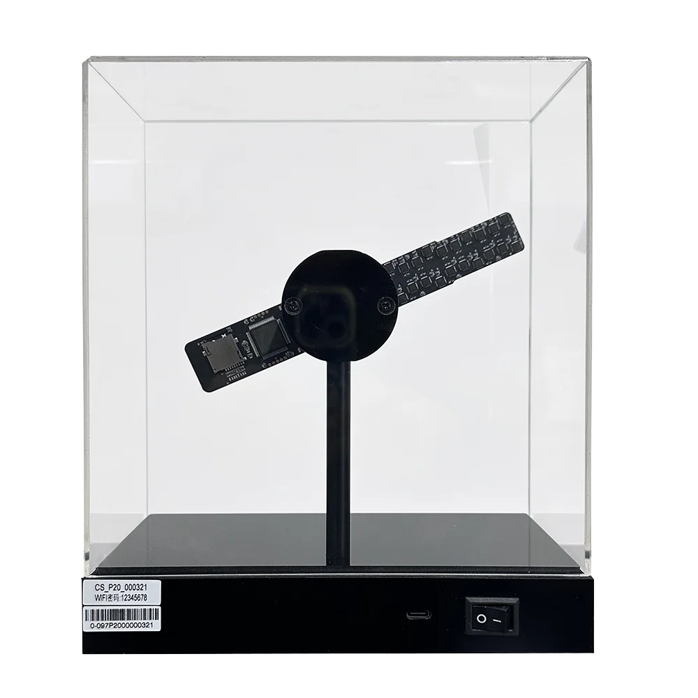 

Hologram 3D Desktop Holographic Fan Display Small Indoor 3D Hologram Projector Built-In Battery For Gift Presentation OEM