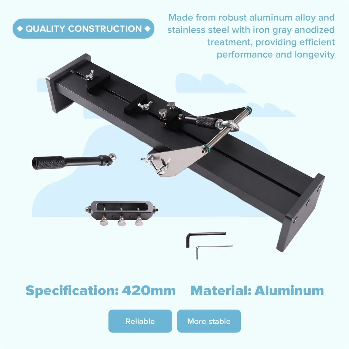 A1924P ~Knife Sharpening Frame for Scissors Planer Chisel Professional Fixed Angle Sharpener Whetstone Grinder Tools 420mm