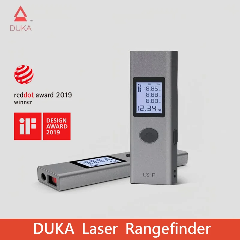 

Лазерный дальномер DUKA AtuMan LS-P/LS-1, перезаряжаемый через USB, 25м/40м, высокоточный портативный измеритель расстояния