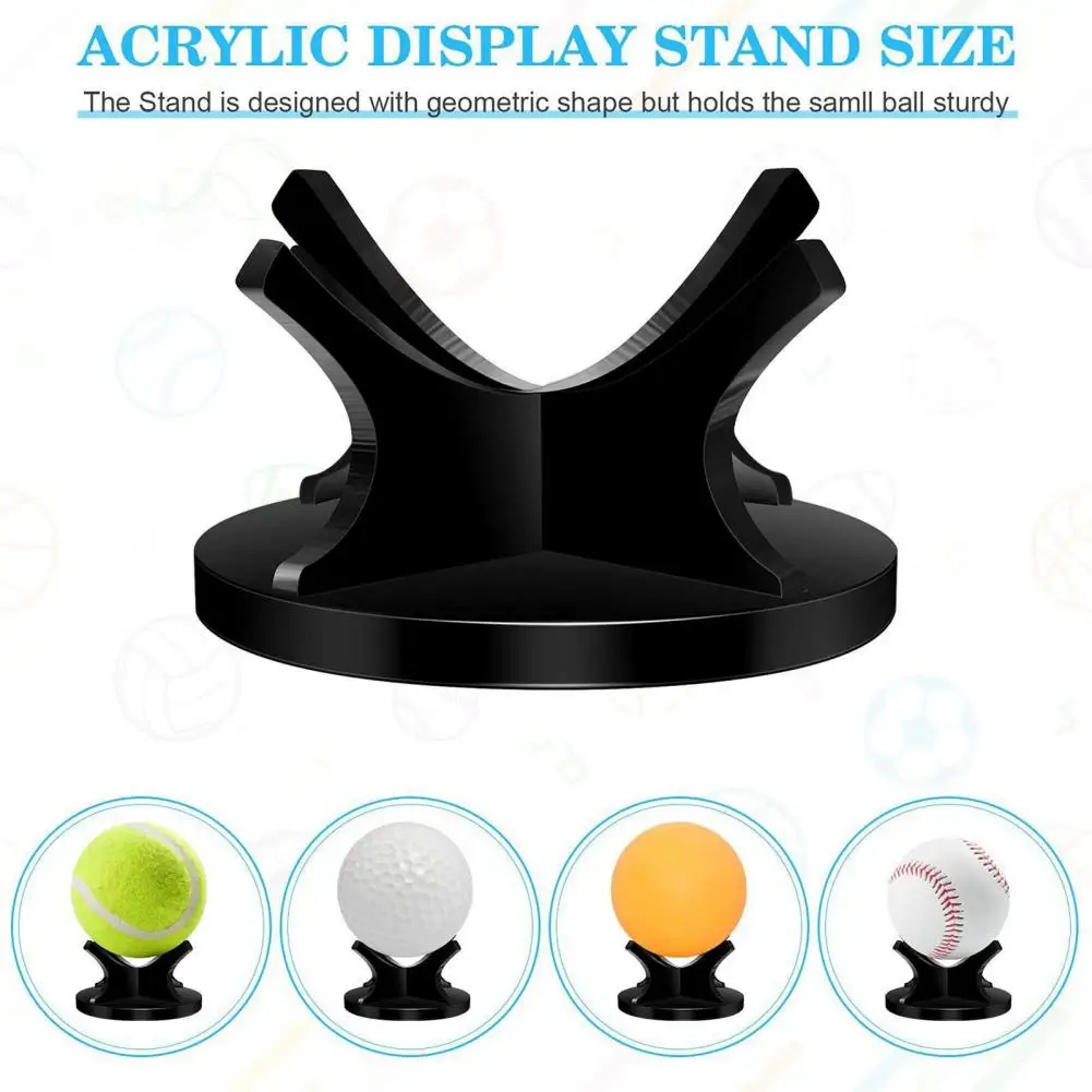 

Scratch-resistant Ball Holder Acrylic Sports Ball Display Stand Holder for Basketball Football Soccer Rugby Volleyball Baseball