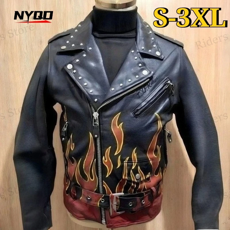 

Men's Vintage Motorcycle Jackets PU Leather Motorcycle Jackets Мотоциклетная Куртка