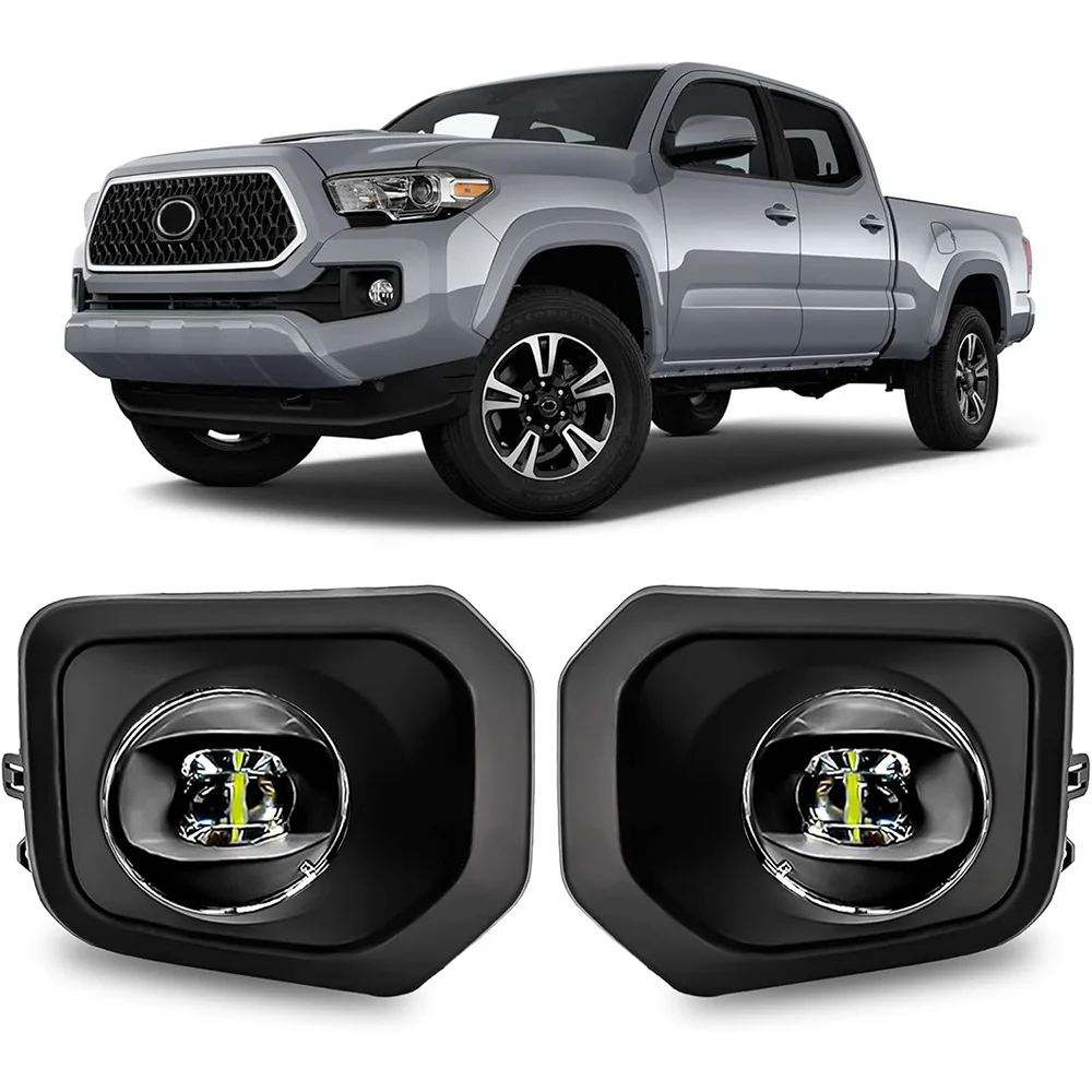 

Светодиодные противотуманные фары для Toyota Tacoma 2016-2023 (только для моделей SR, SR5), комплект для установки на передний бампер с проводкой и переключателем